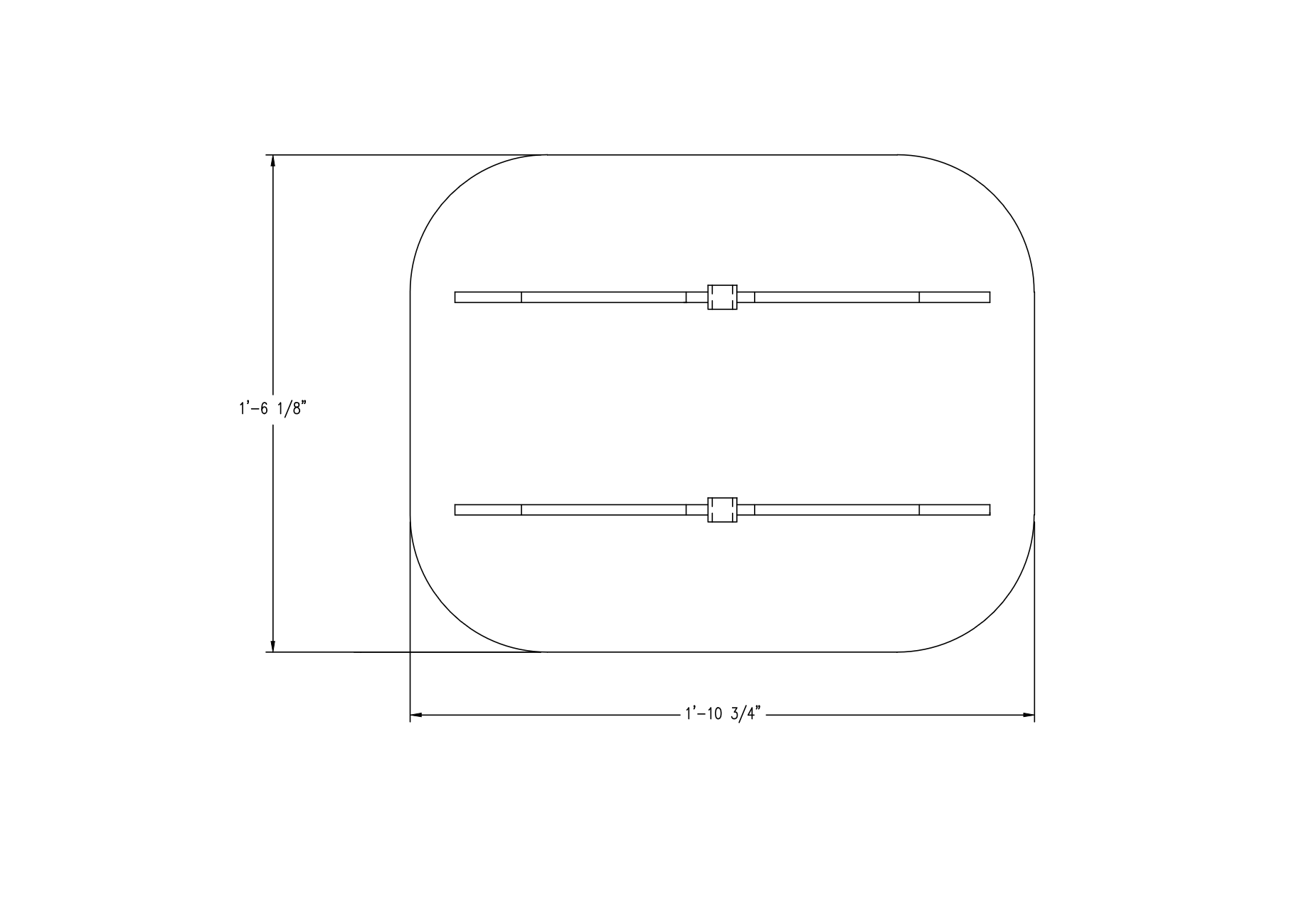 Gasket Manway 13" x 16" Full Face Rectagle EPDM Black