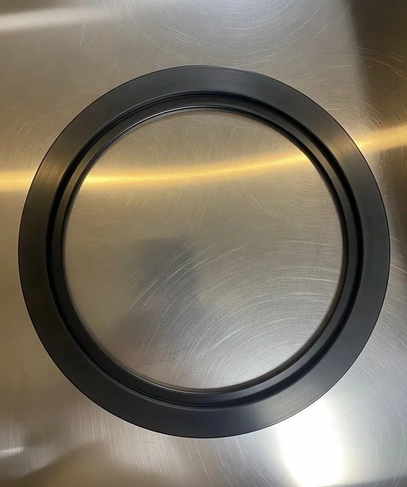 Gasket Manway 18"/16" x 22" Silicone Black Duro Smooth