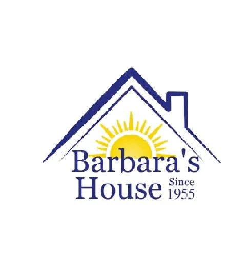 Logo of Barbara's House featuring a stylized house outline with a sun rising behind it, and text indicating it has been in operation since 1955.