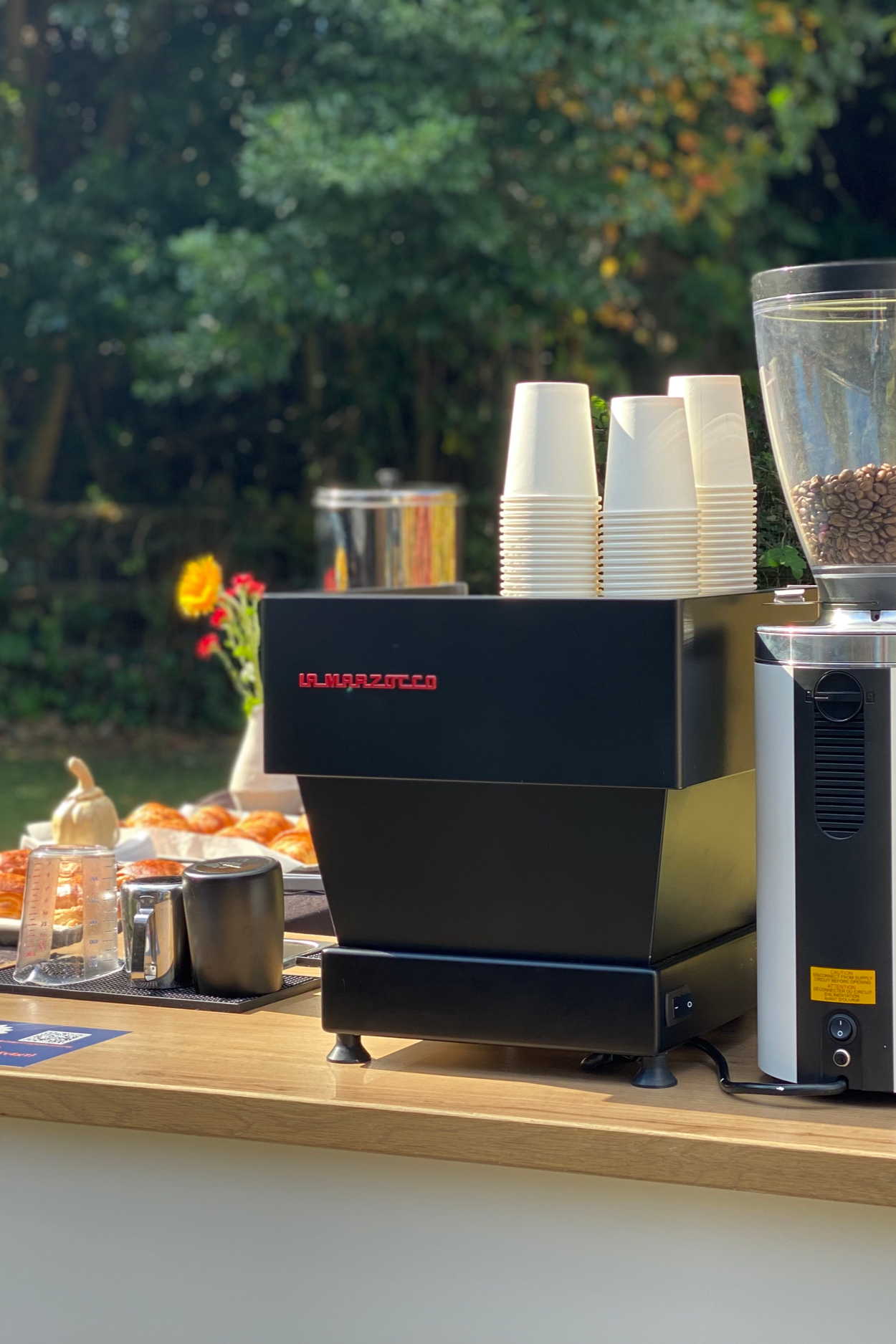 linea mini espresso machine for outdoor coffee catering