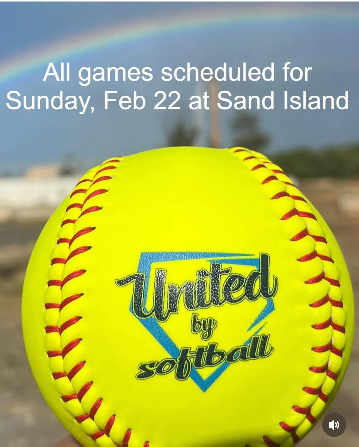 CANCELED:  All UBS games scheduled for Sunday, Feb 22 at Sand Island have been canceled due to weather.  We will rework the schedule and send a revised one out early in the week.
