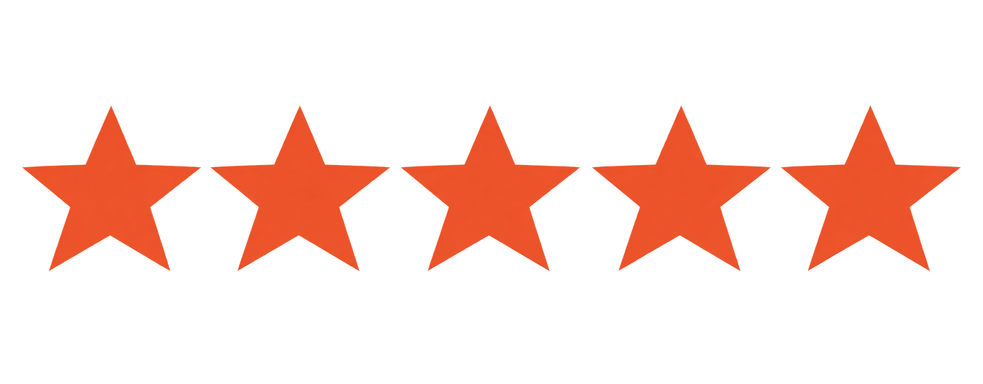 five stars for client reviews
