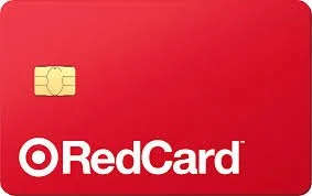 Red American Express credit card with a chip