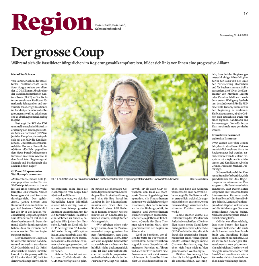 Der grosse Coup - die Medien erkennen das Potential meiner Kandidatur