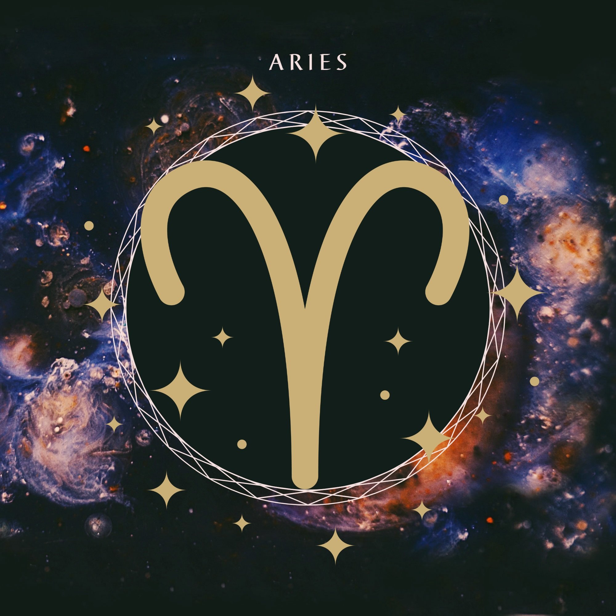 ARIES ZODIAC HERB & CRYSTAL POUCH ~ FIRE OF DESIRE