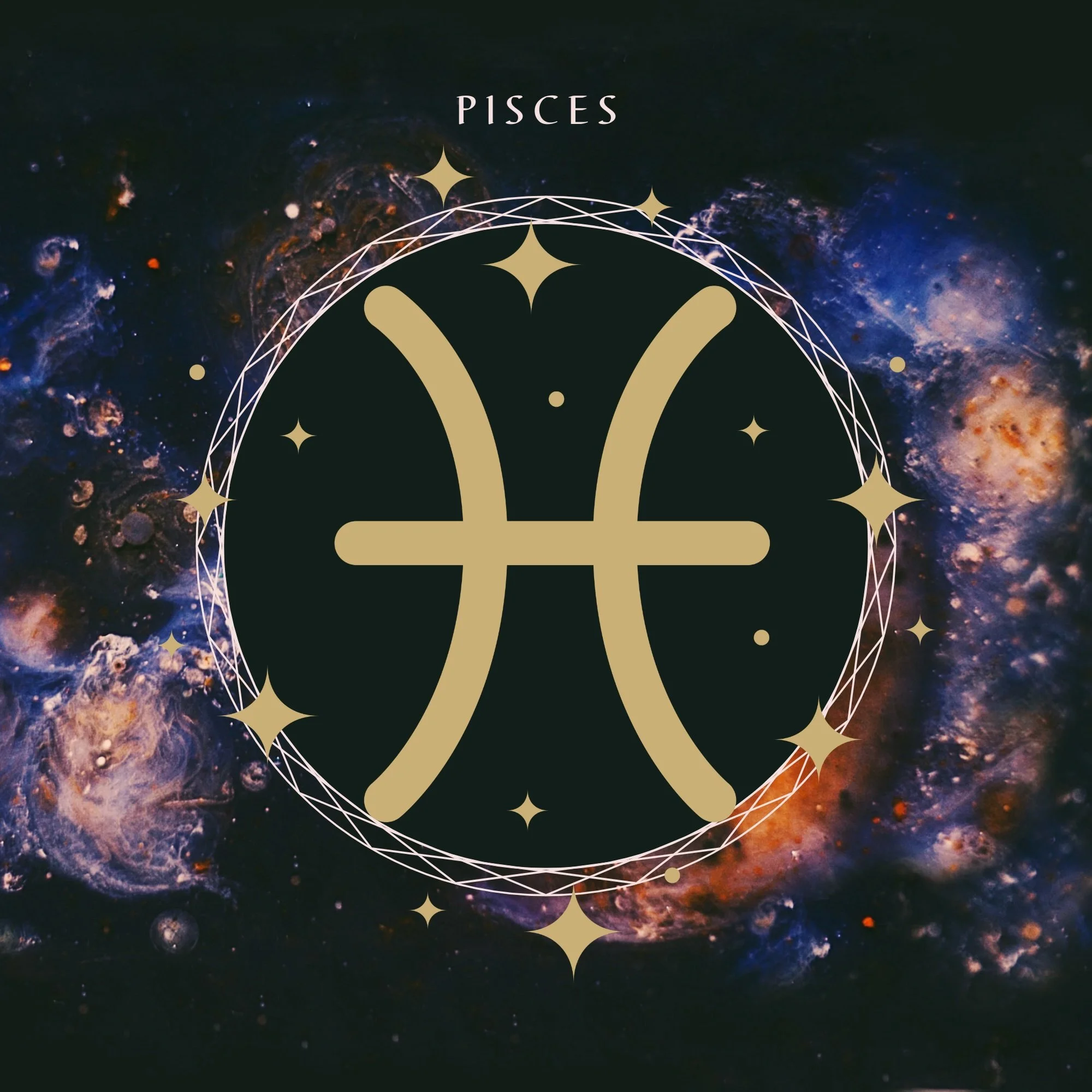 PISCES ZODIAC HERB & CRYSTAL POUCH ~ SOUL CONNECTION