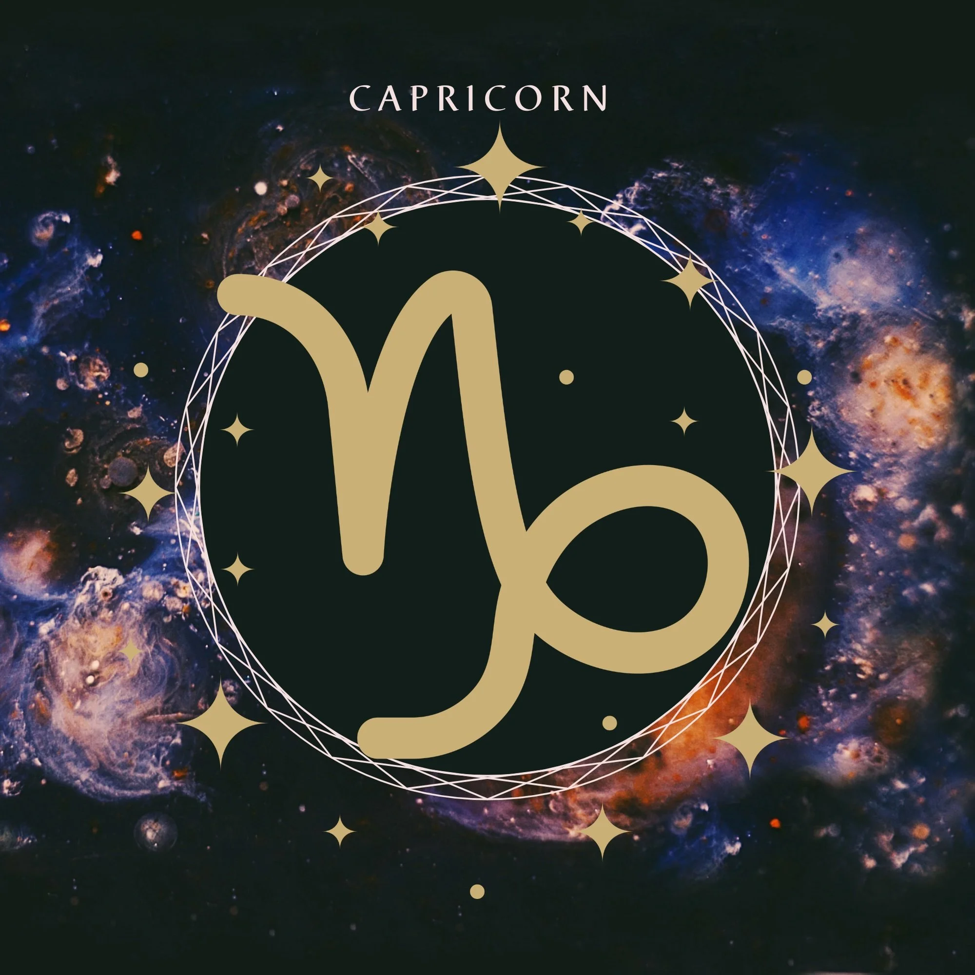 CAPRICORN ZODIAC HERB & CRYSTAL POUCH ~LASTING LOVE