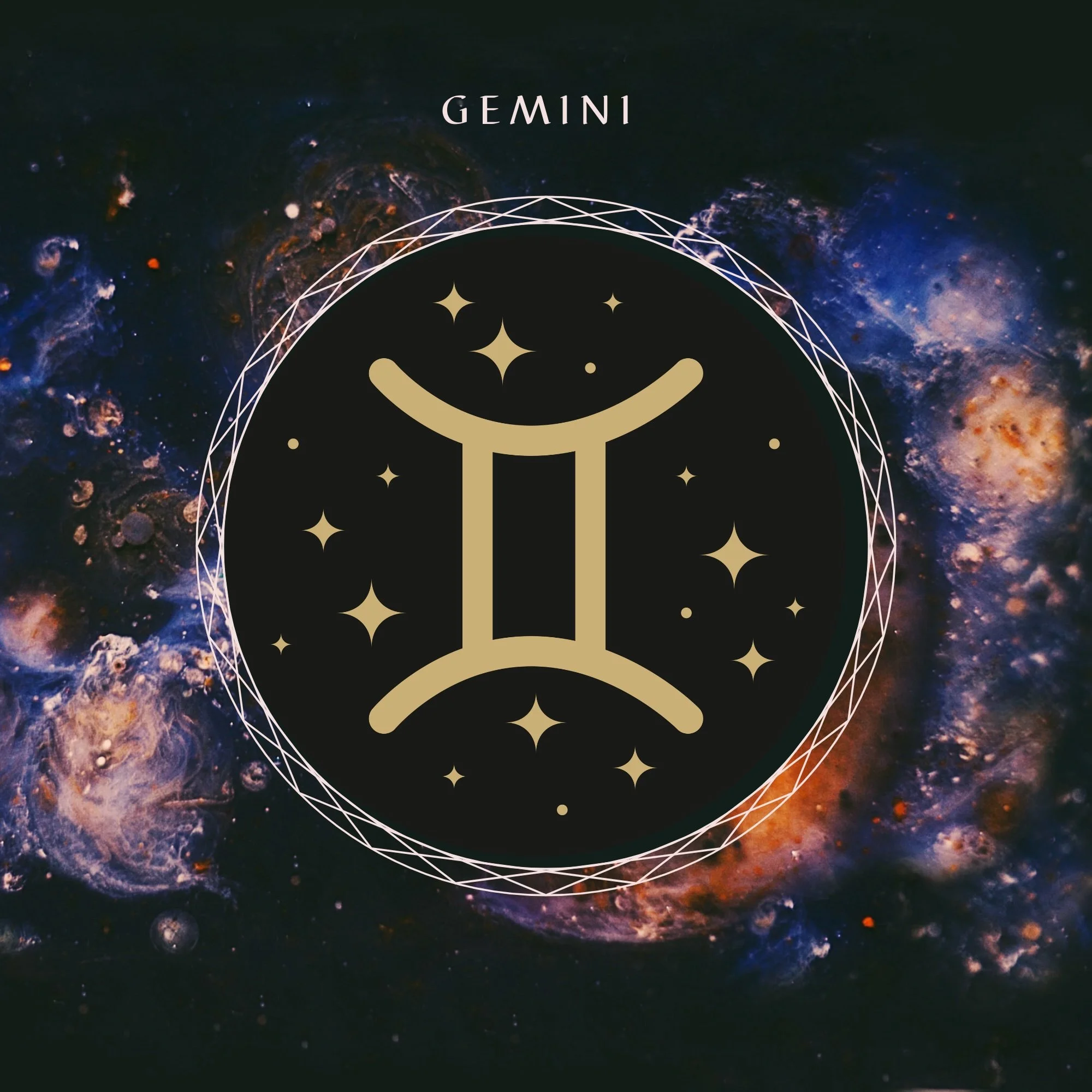 GEMINI ZODIAC HERB & CRYSTAL POUCH~ MIND & CONNECTION