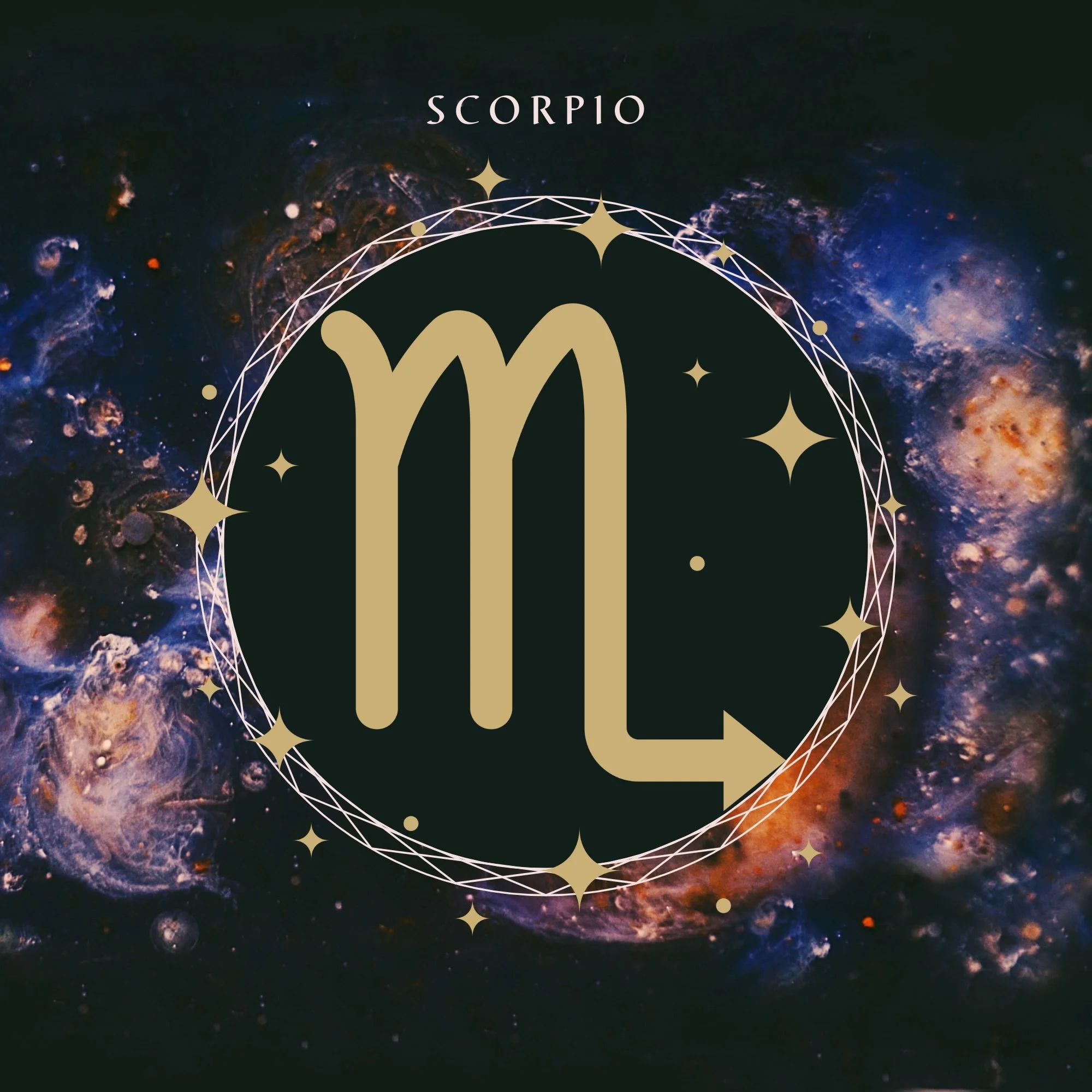 SCORPIO ZODIAC HERB & CRYSTAL POUCH ~ DEPTH & MAGNETISM