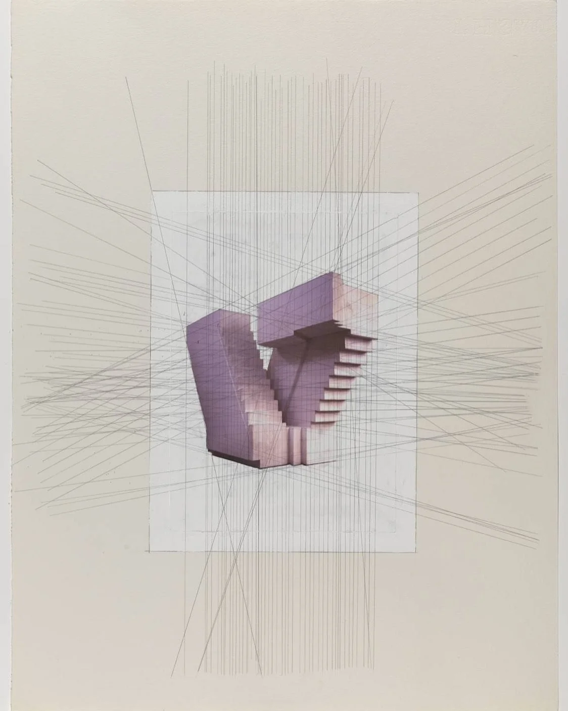 Invisible visible.. Rachel Whiteread appreciation 

#worksonpaper #rachelwhitetead #staircase #perspective