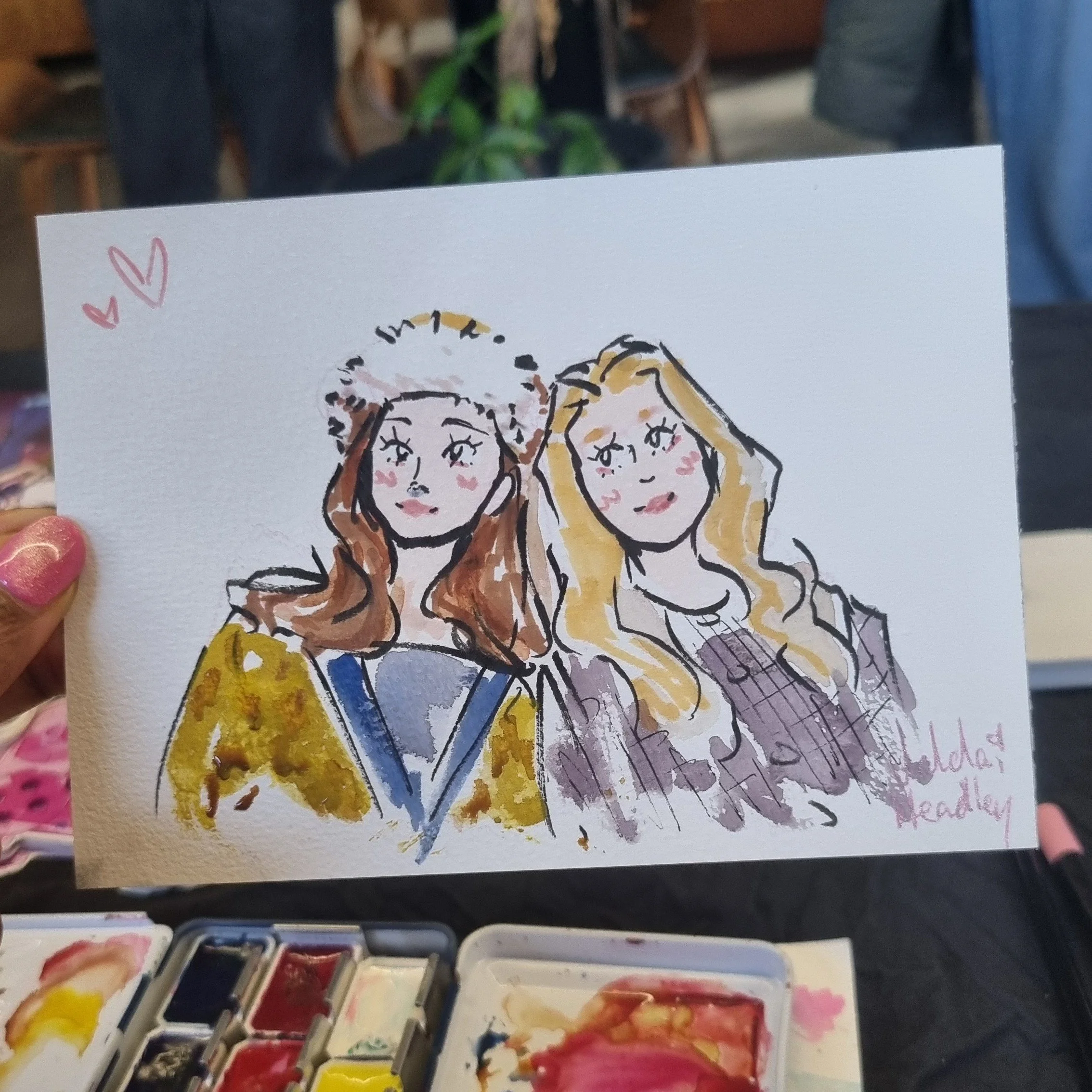 A6 Custom Portrait x 2 People on 1 sheet