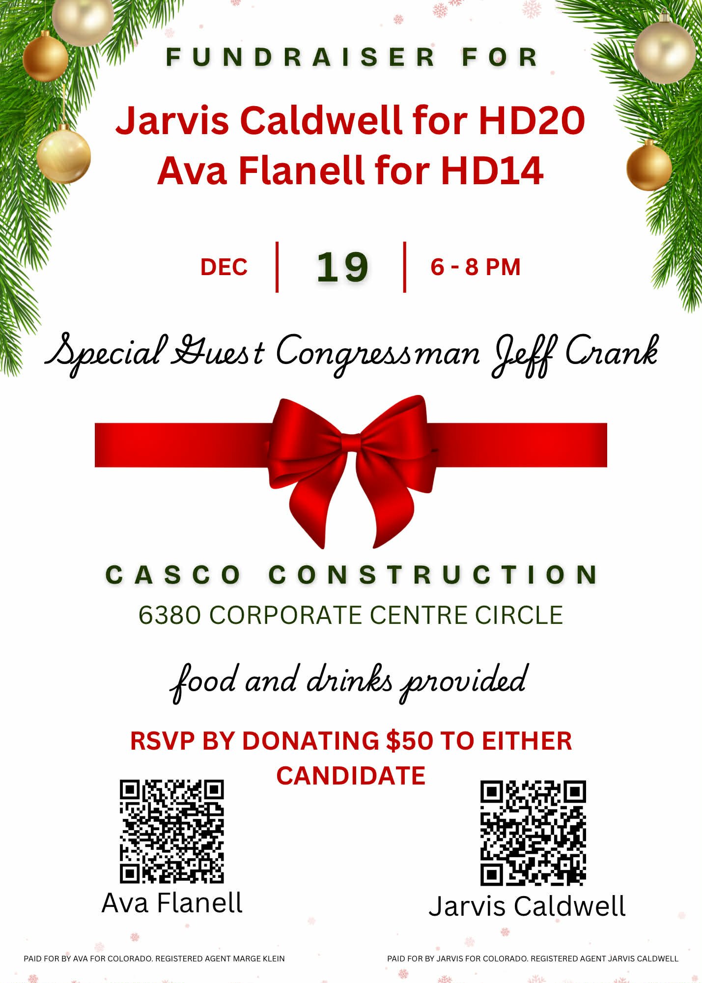 Rep Ava Flanell and House Minority Leader Jarvis Caldwell