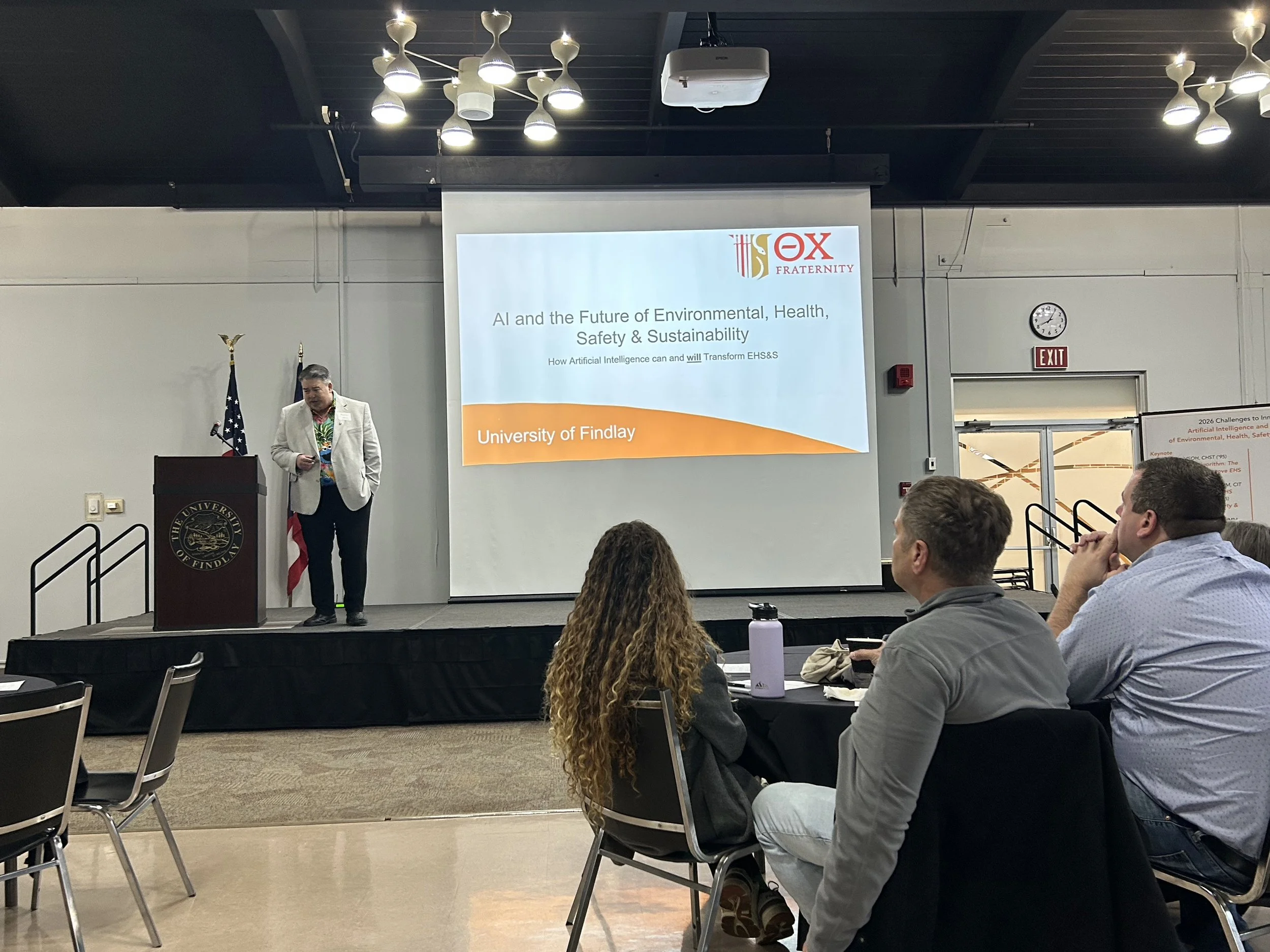 Speakers Bureau Event - Stephen Kinn as Keynote Speaker at University of Findlay - EHSS Conference