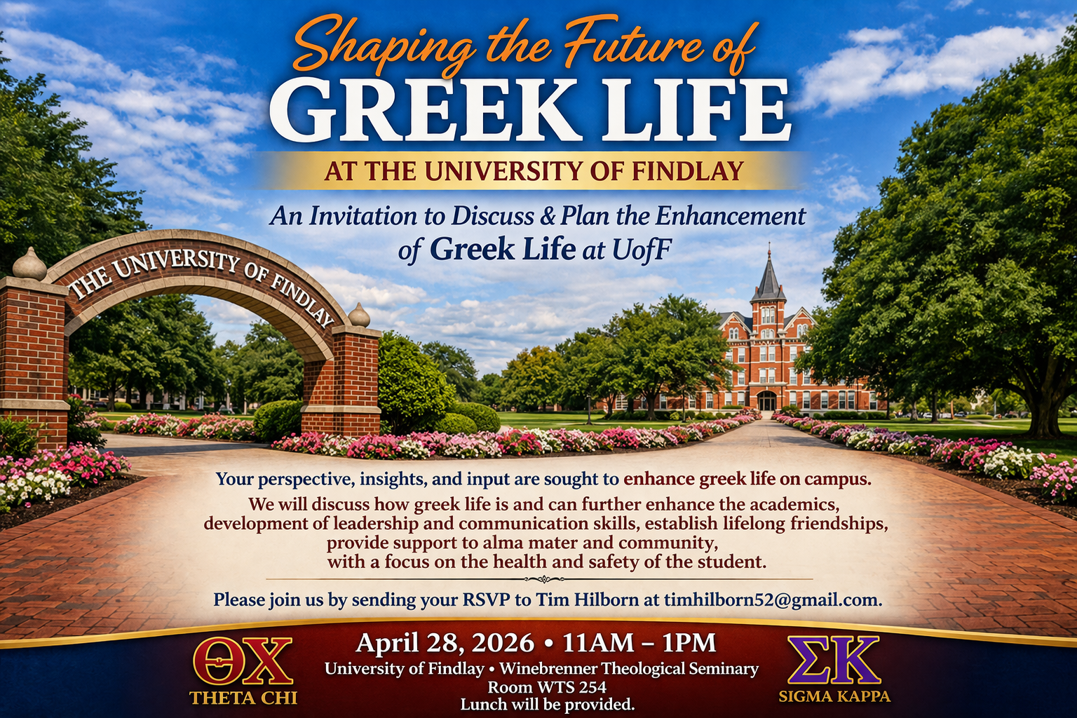 ALL Greek Reception Planned