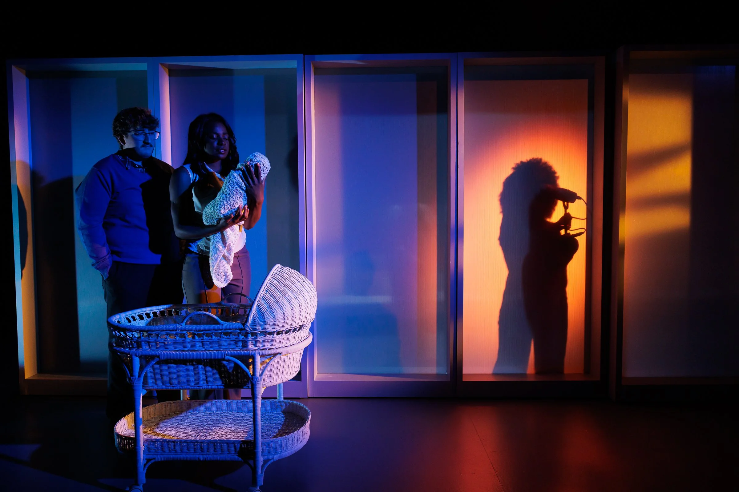 [left to right] Griffin Hanson, Ruva Chigewedere, and Mysia Anderson. Photo by Rich Soublet. 