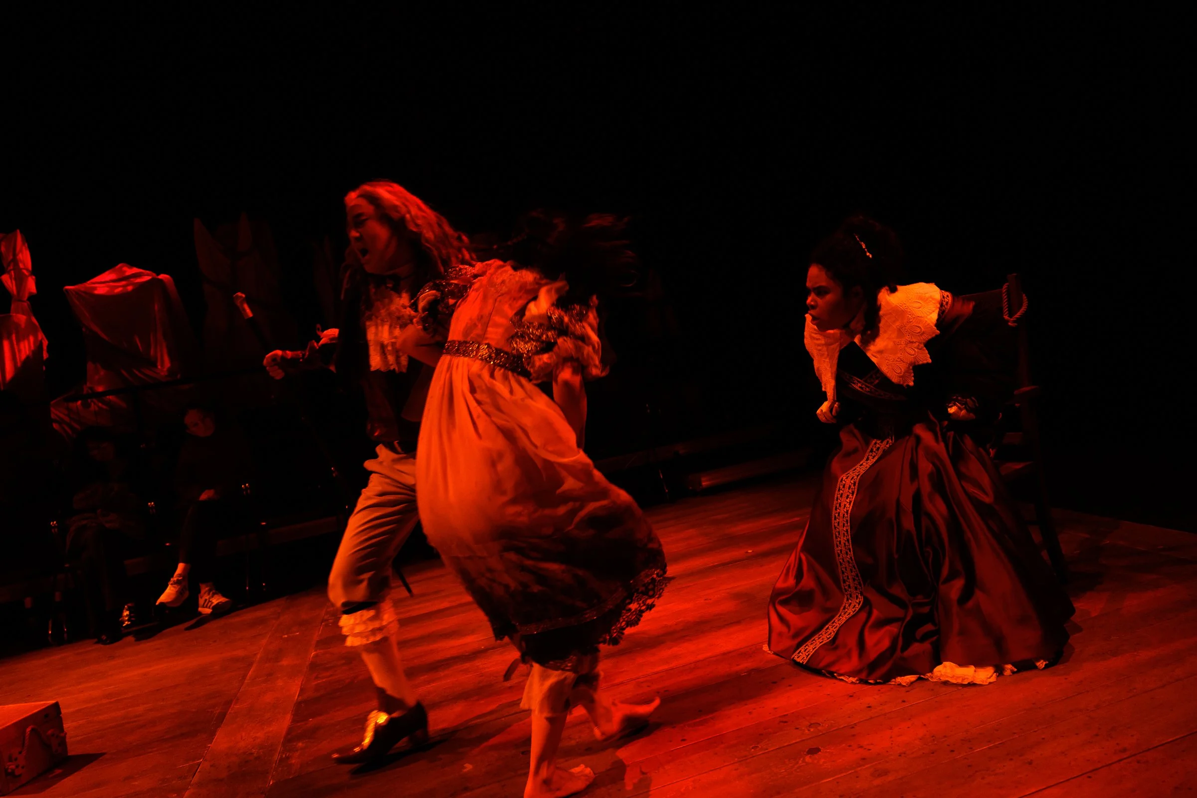 [left to right] Clay Man Soo, Maia Nguyen, and Maliyah Gramata-Jones. Photo by Rich Soublet.