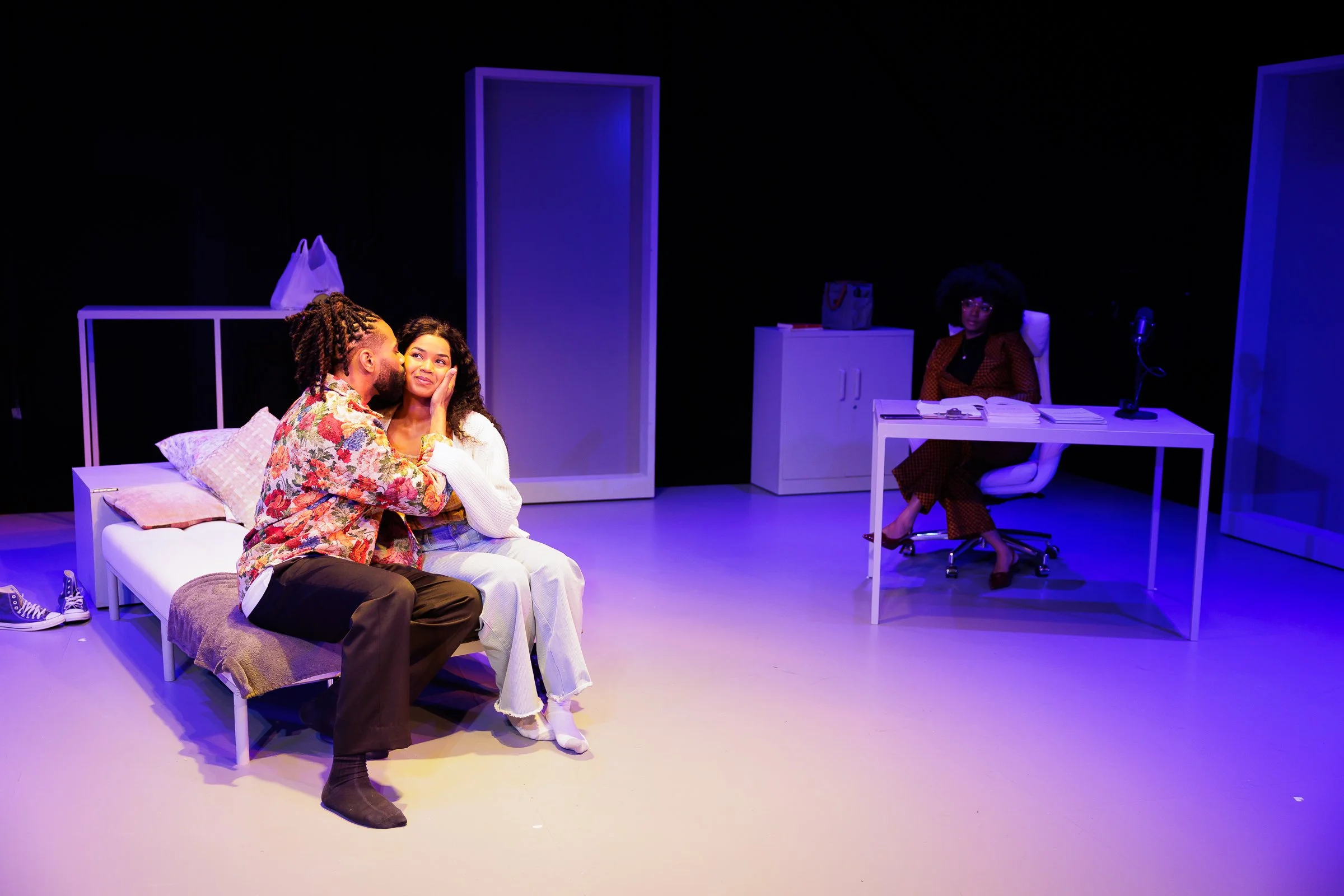 [left to right] Kenneth J. Ray, Kennedy Tolson, and Mysia Anderson. Photo by Rich Soublet. 