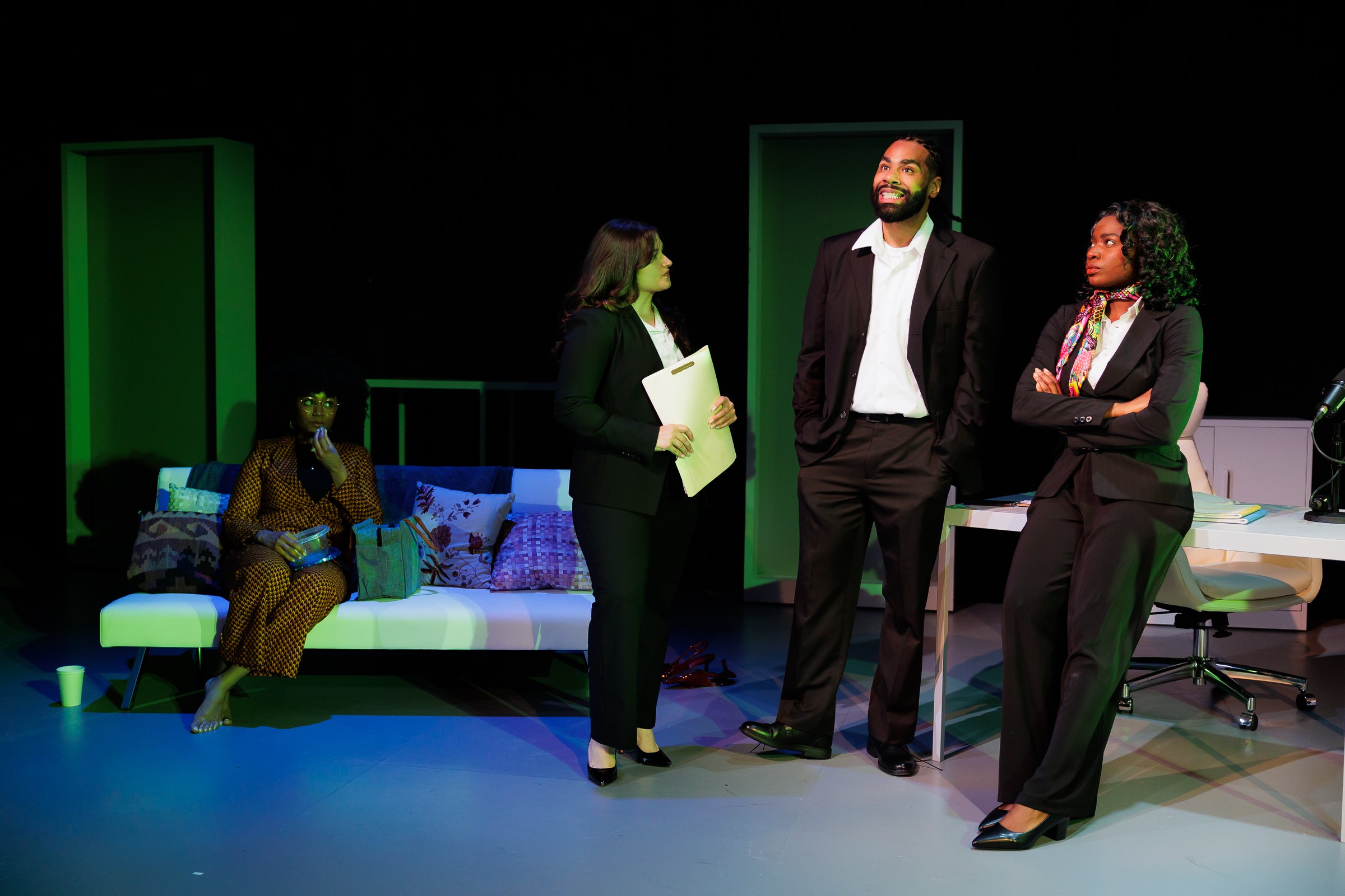 [left to right] Mysia Anderson, Olivia Picazo, Kenneth J. Ray, and Ruva Chigwedere. Photo by Rich Soublet. 