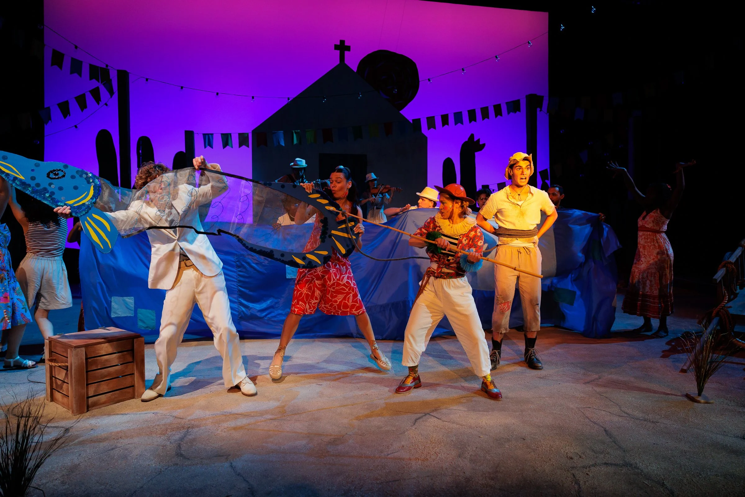 The ensemble of The Rogues Trial. Photo by Rich Soublet. 