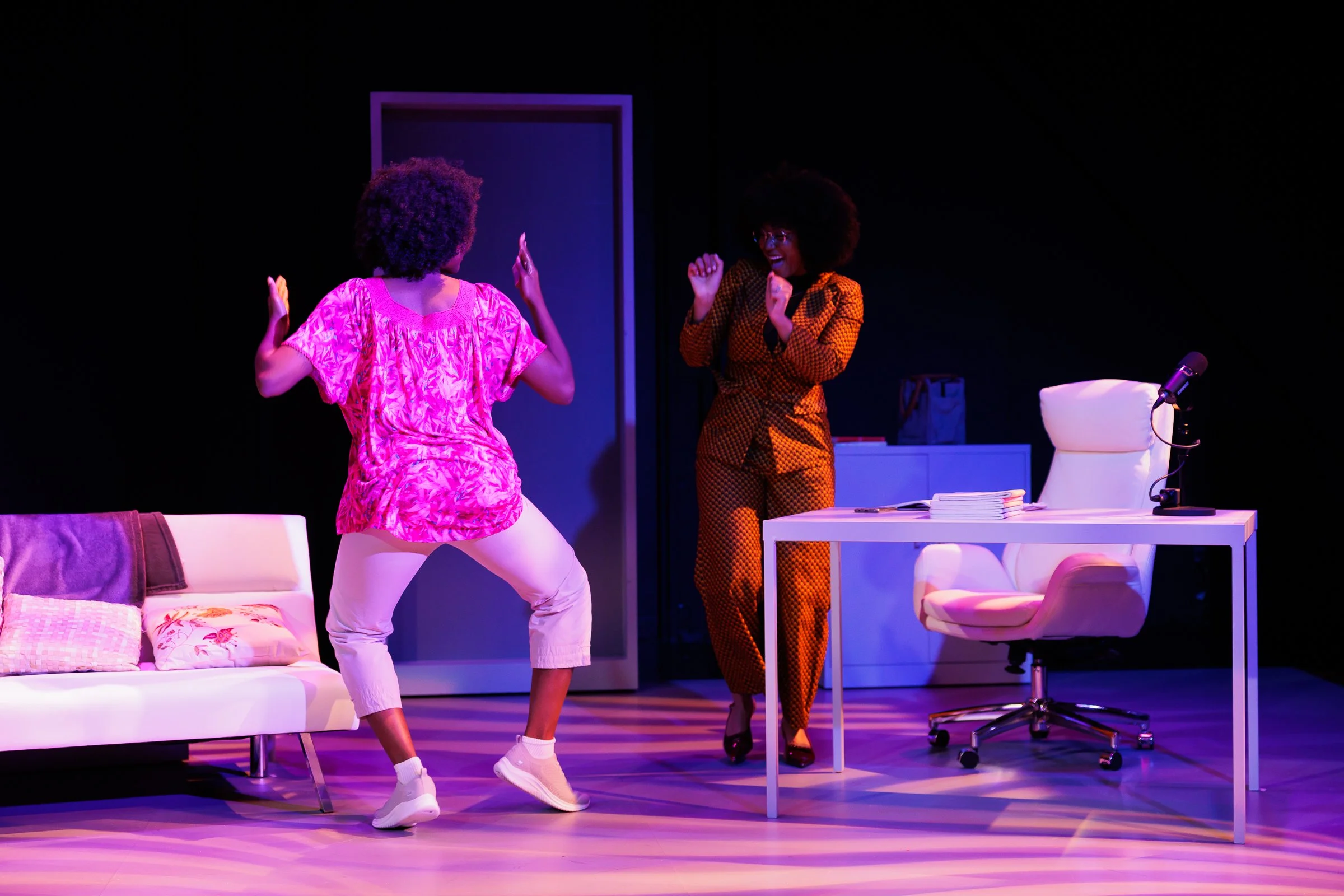 [left to right] Ruva Chigwedere and Mysia Anderson. Photo by Rich Soublet.