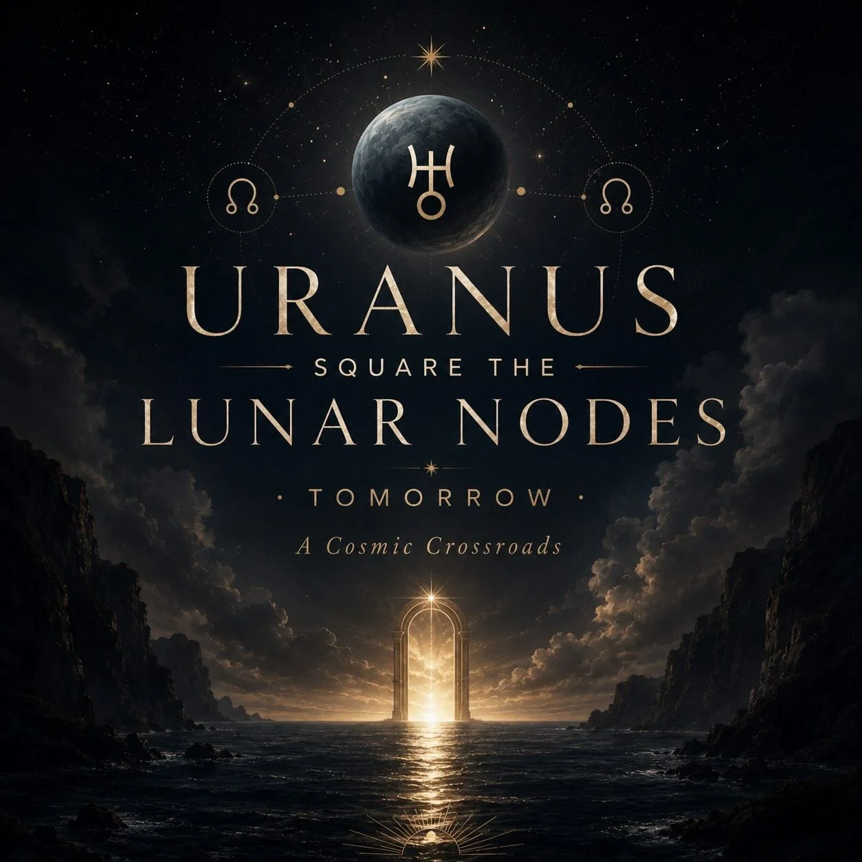 Uranus Squares the Lunar Nodes: A Collective Turning Point

Tomorrow brings one of the more significant astrological alignments of 2026: Uranus in Gemini forming a square to the Lunar Nodes.

When the Lunar Nodes are involved, we are talking about co