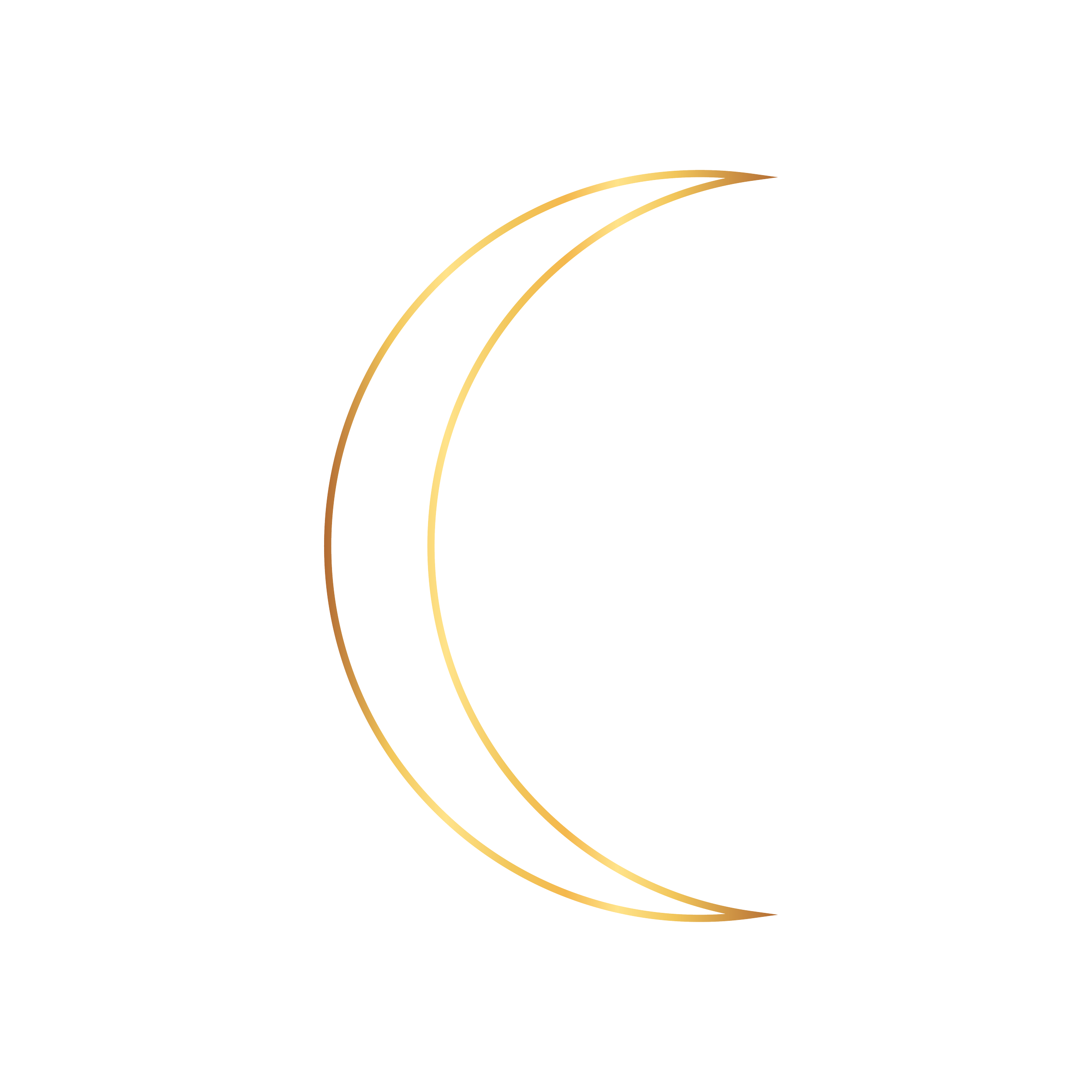 Waning crescent moon.