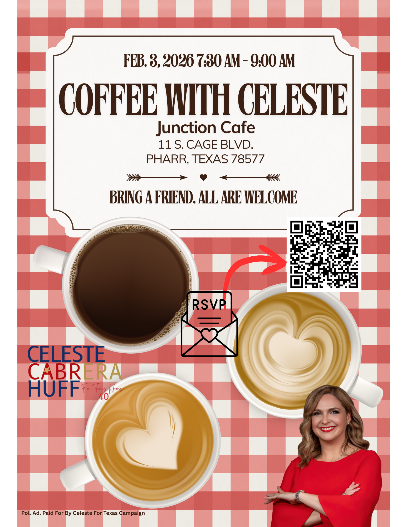 02/03/2026 -Coffee With Celeste @Junction Cafe, Pharr, TX