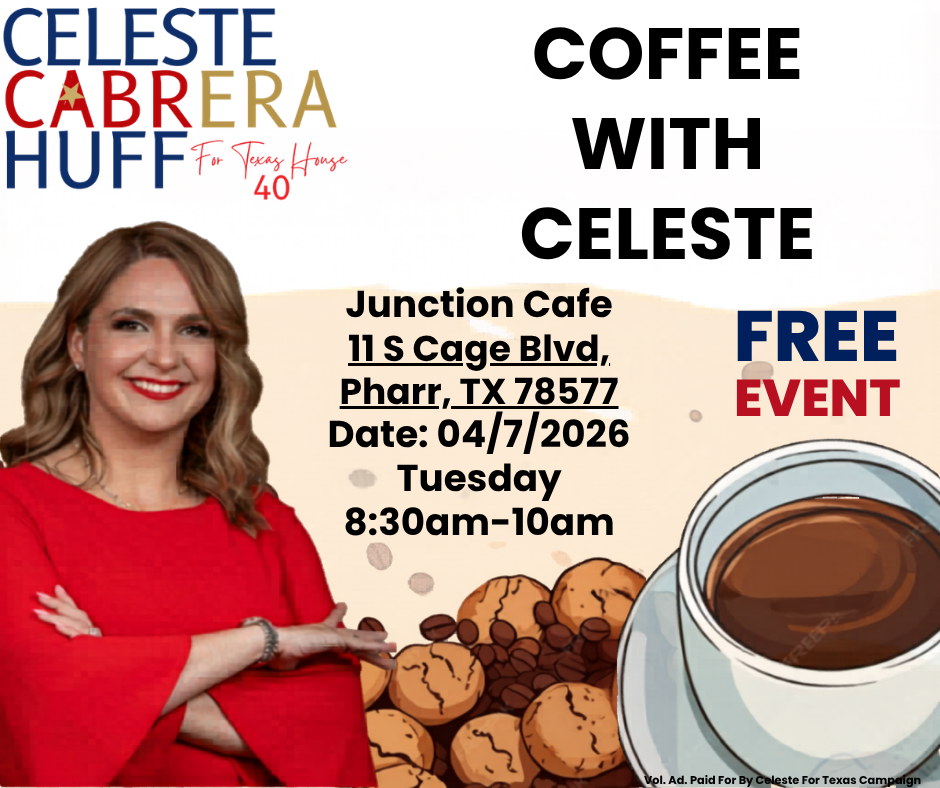 04/07/2026-COFFEE WITH CELESTE AT JUNCTION CAFE (CLICK ON FLYER TO RSVP)