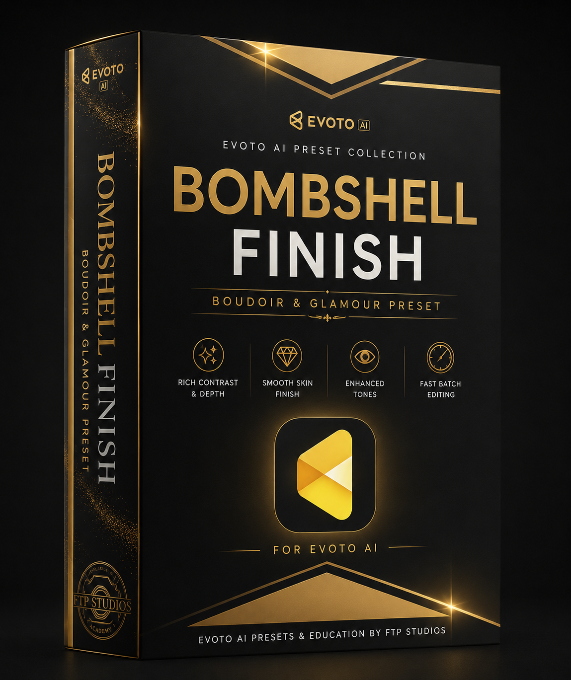 Bombshell Finish – EVOTO AI Preset Boudoir & Glamour