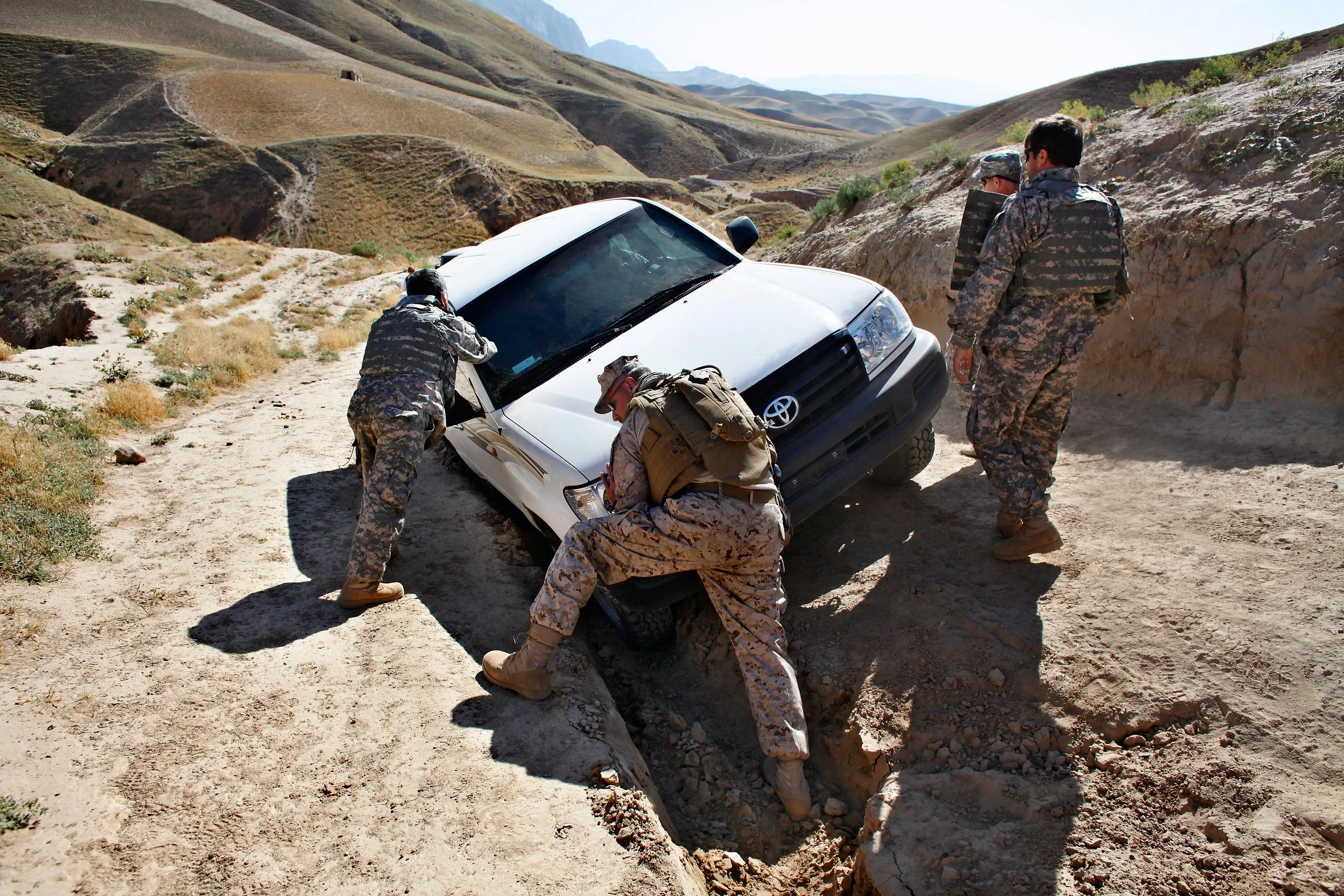 Cultures collide when the Marmal team heads up into the mountains to make contact with a remote village – a trek that turns grueling in terrain that crumbles beneath the weight of armored SUVs.