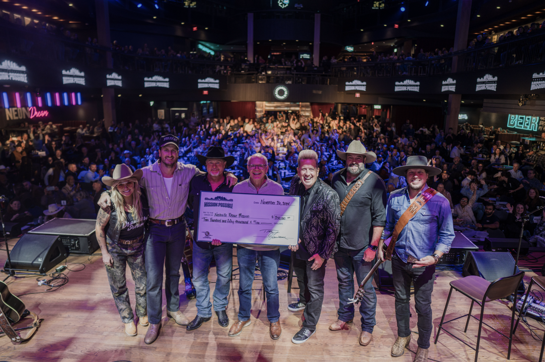 TRACY LAWRENCE RAISES $250,000 AT 19TH ANNUAL MISSION:POSSIBLE TURKEY FRY AND BENEFIT CONCERT WITH RUSSELL DICKERSON, MEGHAN PATRICK, JOHN SCHNEIDER AND HALFWAY TO HAZARD