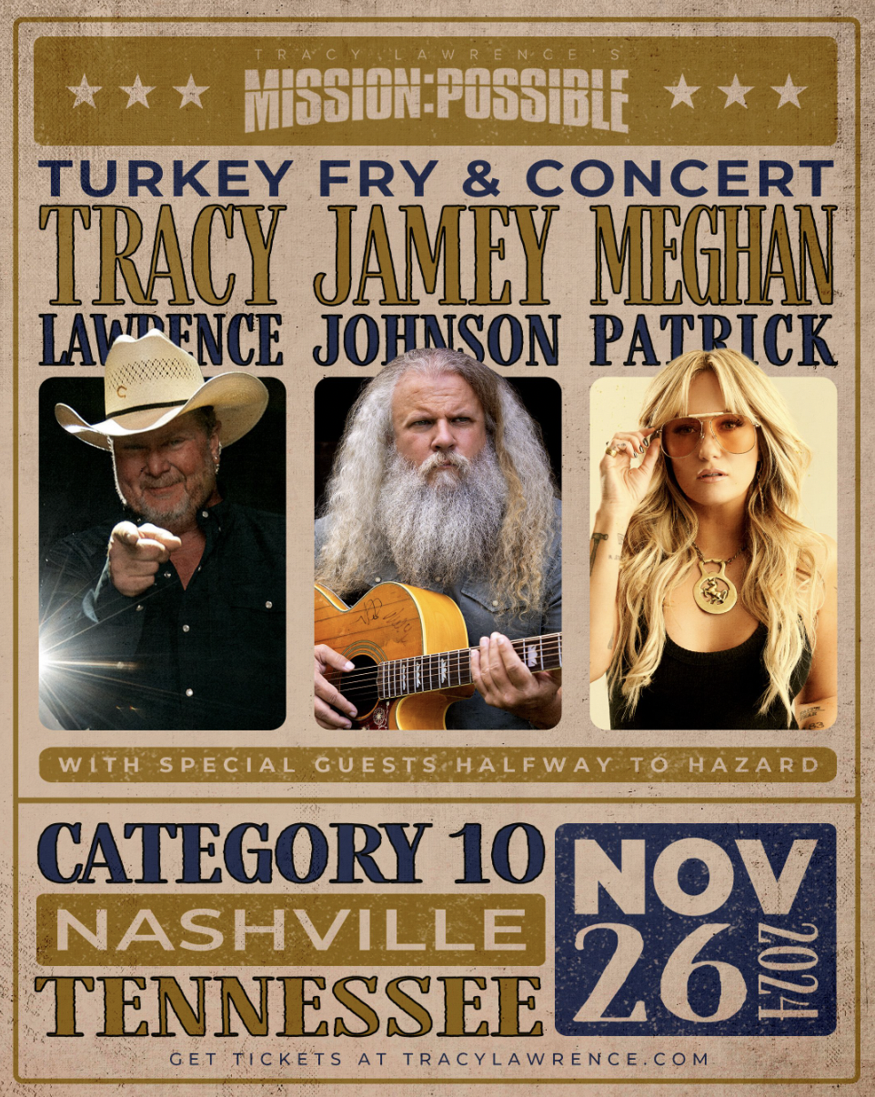 TRACY LAWRENCE ANNOUNCES MUCH ANTICIPATED LINEUP FOR 19TH ANNUAL MISSION:POSSIBLE BENEFIT CONCERT