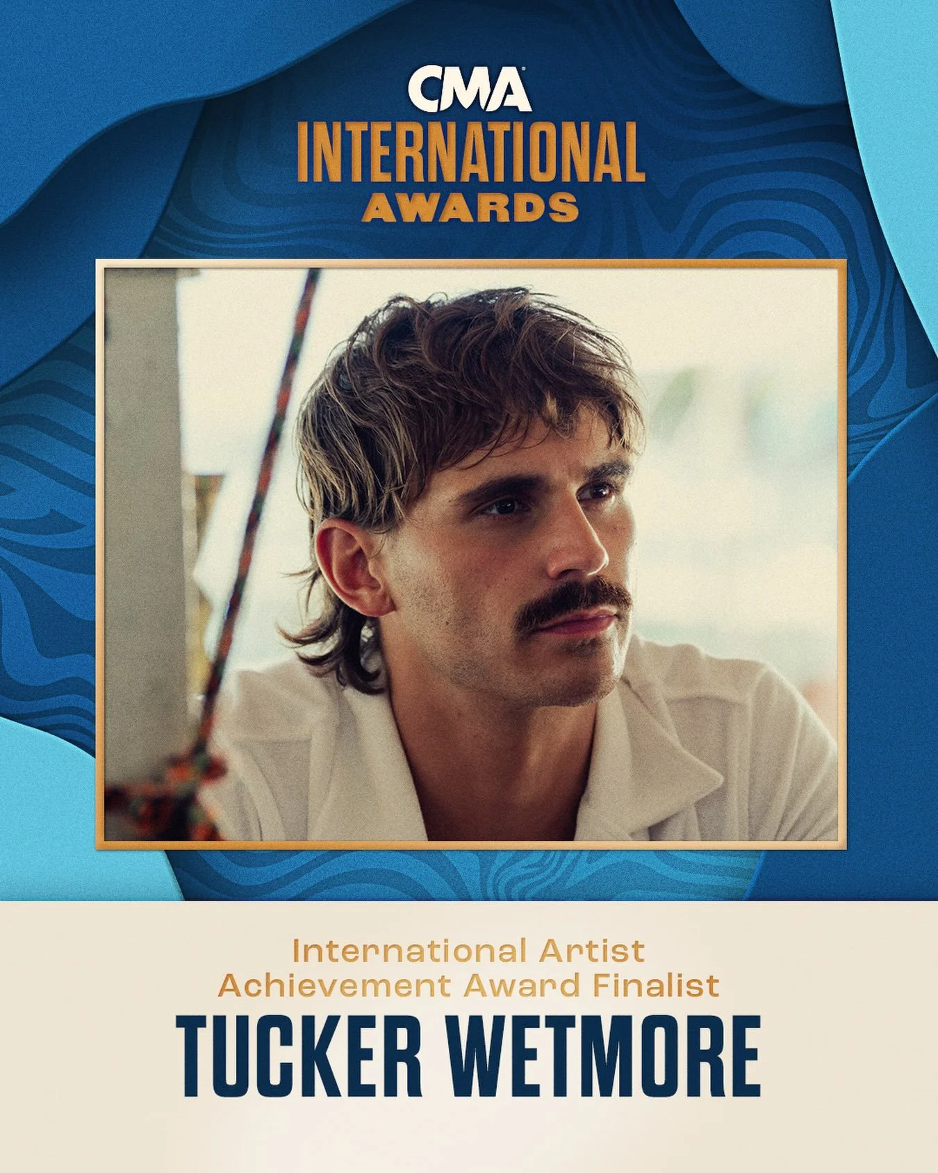 Congrats to Tucker Wetmore on being named a finalist for the International Artist Achievement Award at the 2026 CMA International Awards, recognizing his creative growth, development and promotion of country music outside of the United States🌎