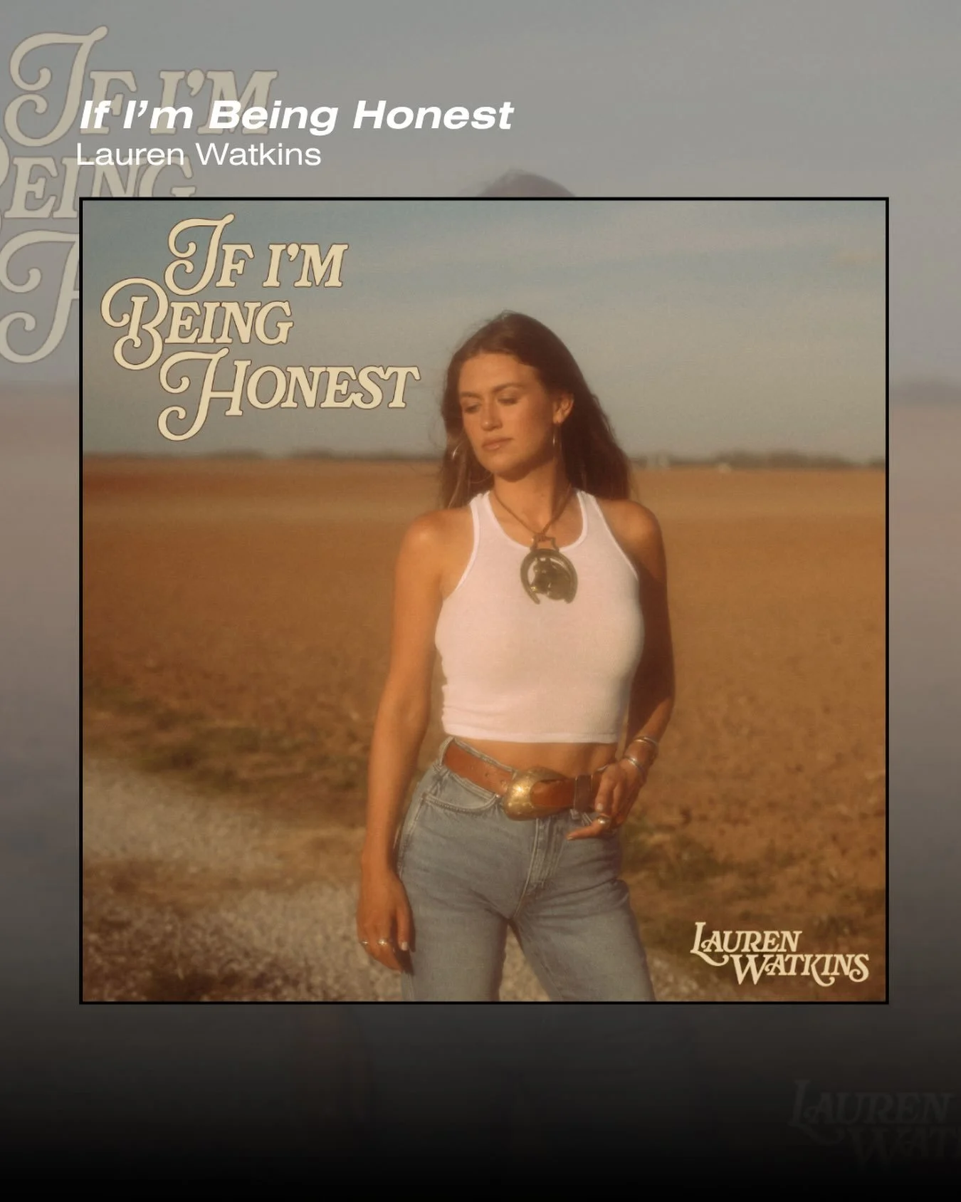 Lauren Watkins delivers her most personal project yet with &lsquo;If I&rsquo;m Being Honest,&rsquo; out now. Across 12 tracks, Watkins captures an eye-opening chapter of her life, pairing her signature lyrical imagery with a plainspoken look at love,