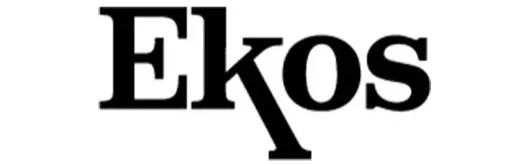 Logo con la palabra 'Ekos' en letras negras.