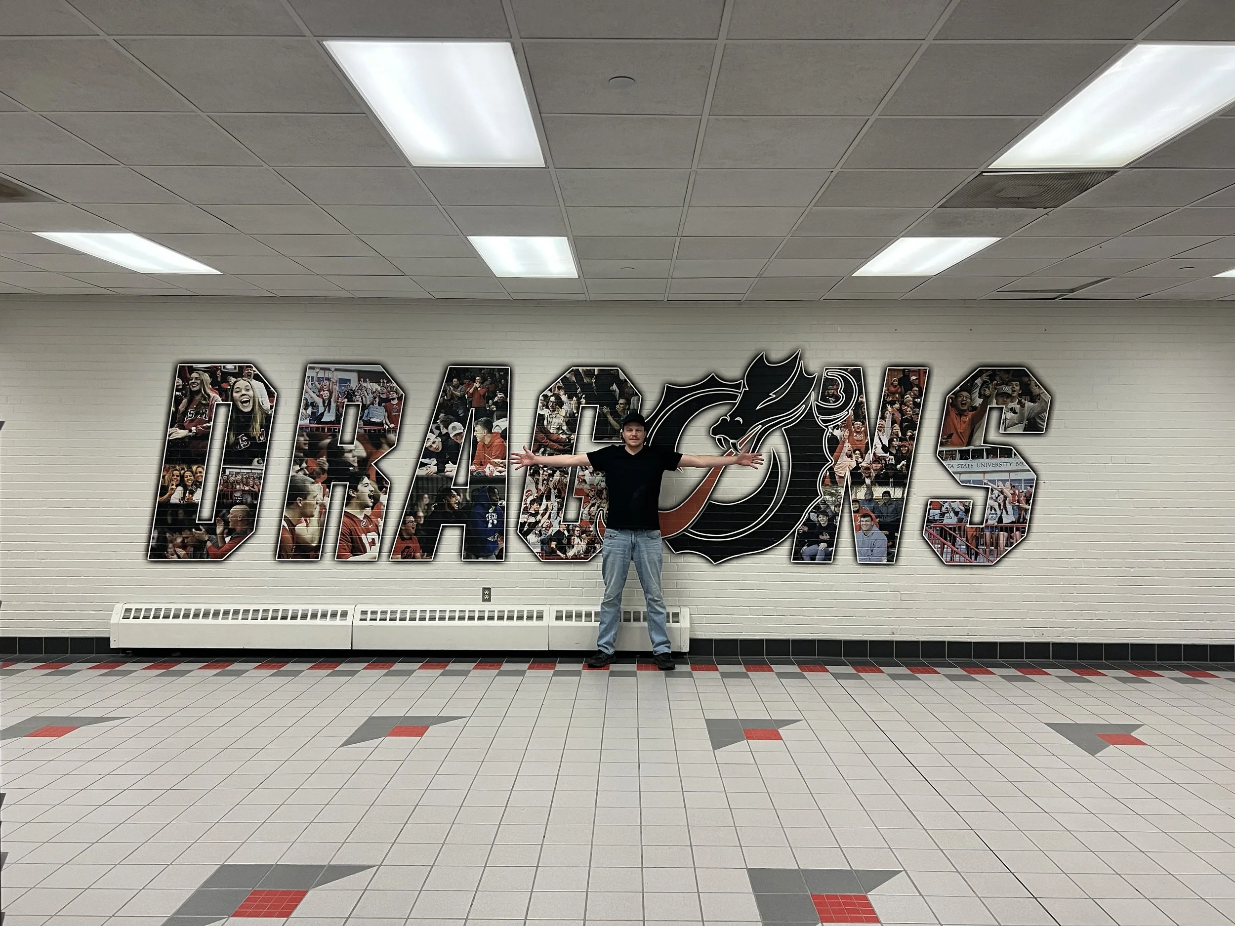 School spirit mural
