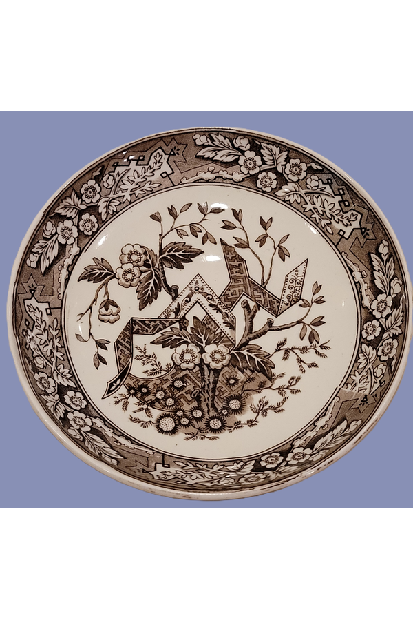 Wedgwood Beatrice Brown Bowl 6”  Antique English Transferware 43.png