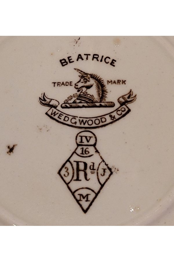 Wedgwood Beatrice Brown Bowl 6”  Antique English Transferware 44.png