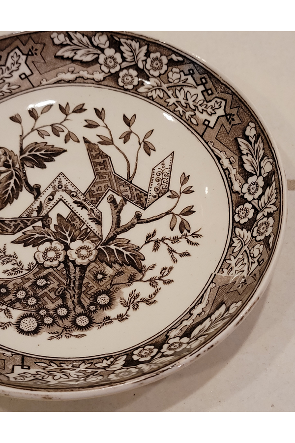Wedgwood Beatrice Brown Bowl 6”  Antique English Transferware 40.png
