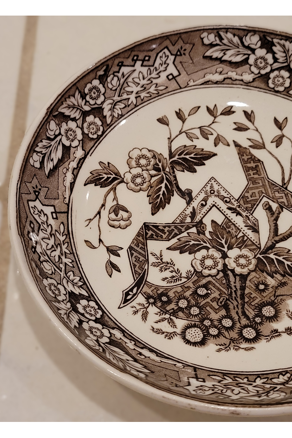 Wedgwood Beatrice Brown Bowl 6”  Antique English Transferware 41.png