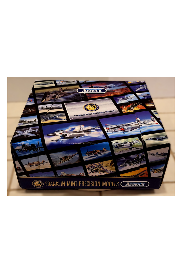 Franklin Mint Armour F6F-3 Hellcat VF-27 1:48 WWII Diecast Model B11B311 NIB. Original box.