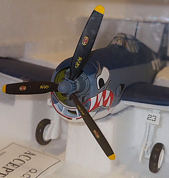 Franklin Mint - Armour Collection - F6F-3 Hellcat VF-27 148 WWII Diecast Model #B11B311