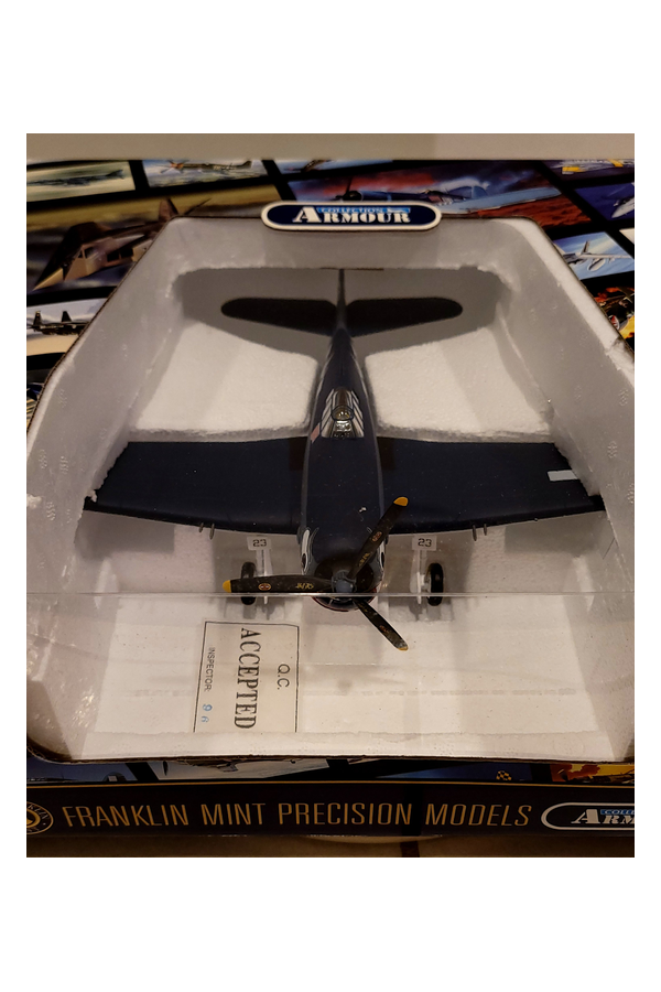 Franklin Mint Armour F6F-3 Hellcat VF-27 1:48 WWII Diecast Model B11B311 NIB