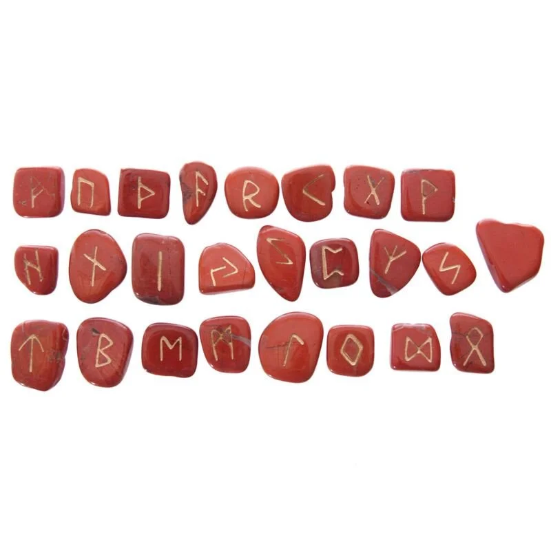 Set de 25 Pierre runique Cornaline