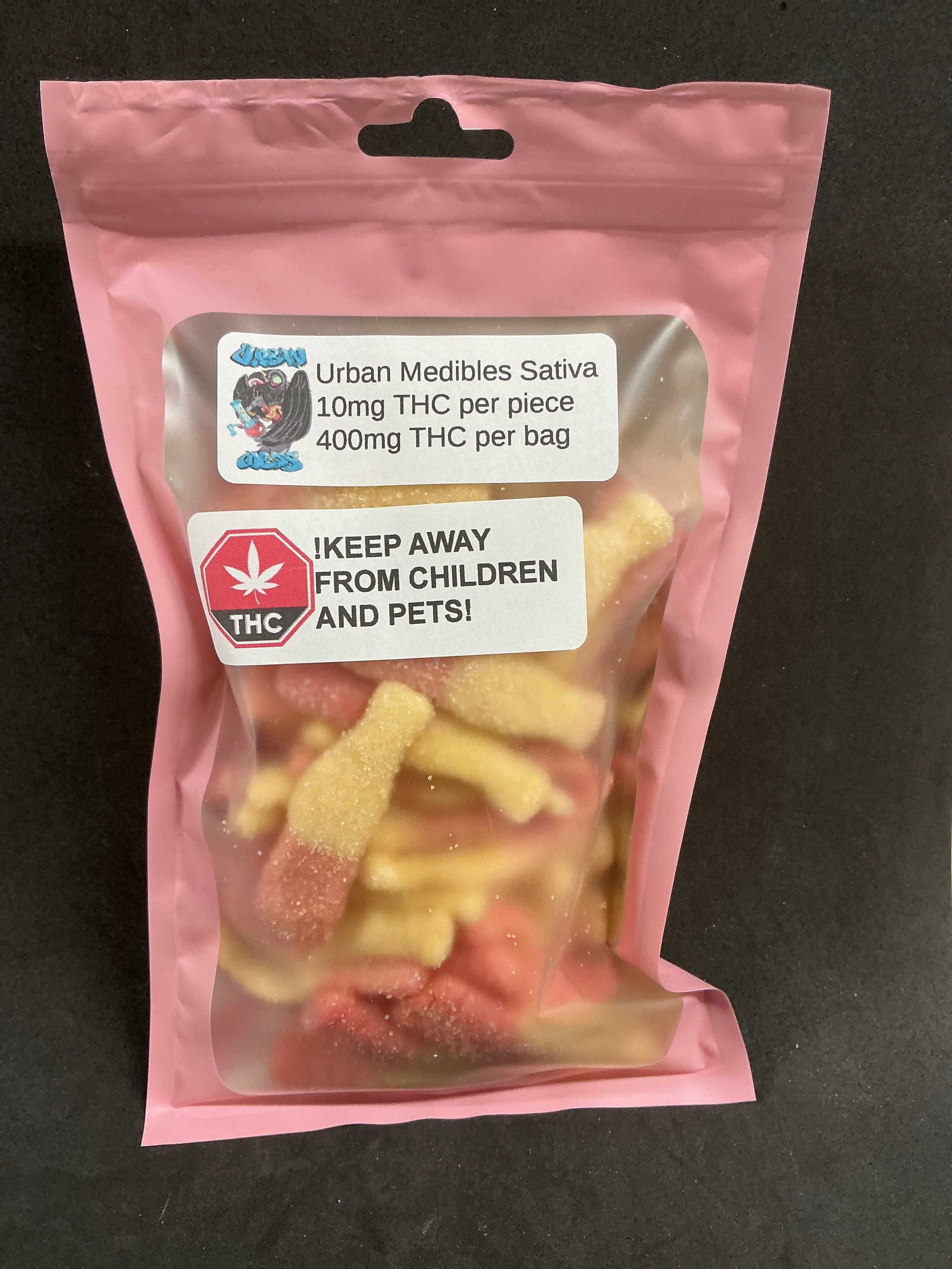 400mg THC gummy pack