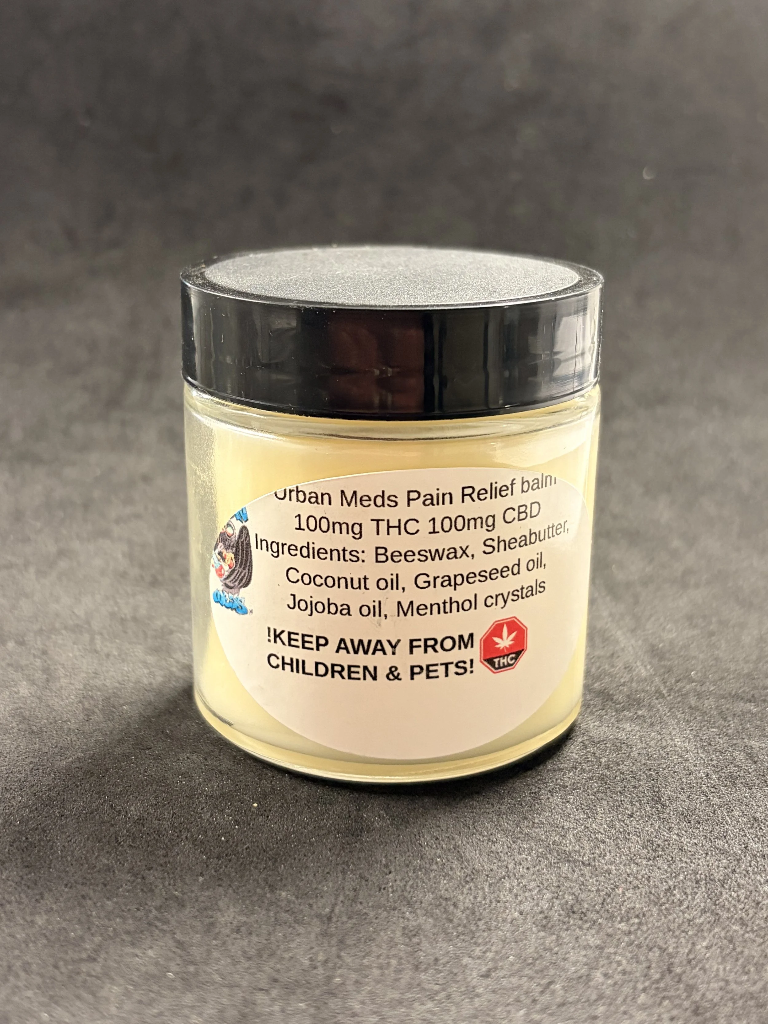 100MG THC 100MG CBD Urban Meds Pain Relief Balm