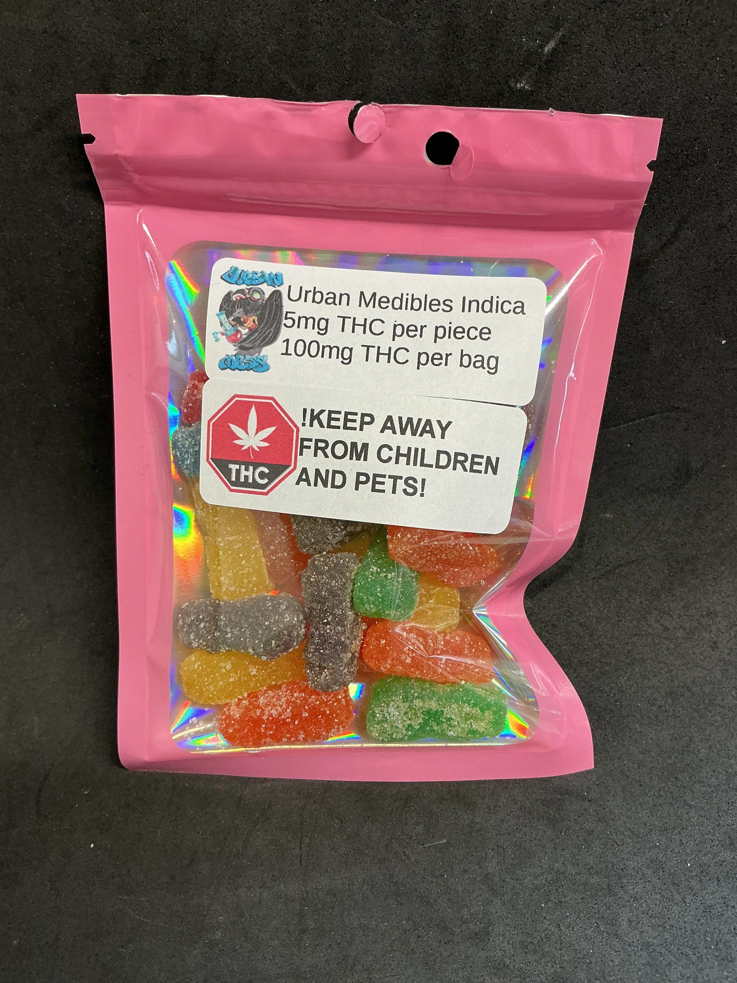 Urban Medibles 100MG THC Candy Bag