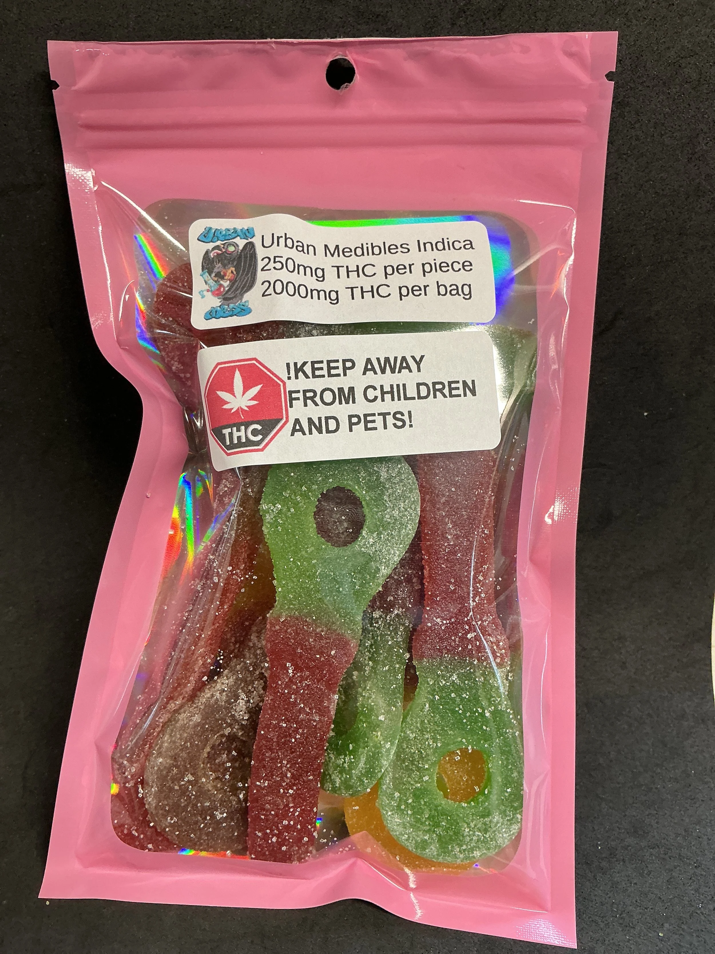 2000mg THC jumbo sour keys pack