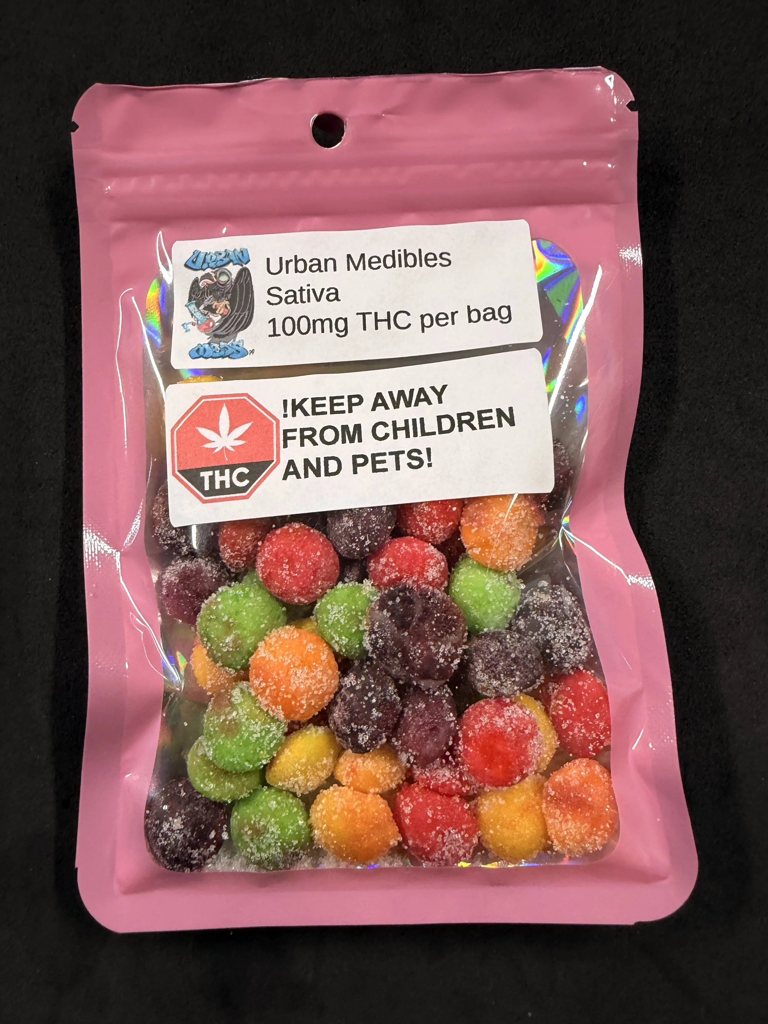 100mg THC sour skittles