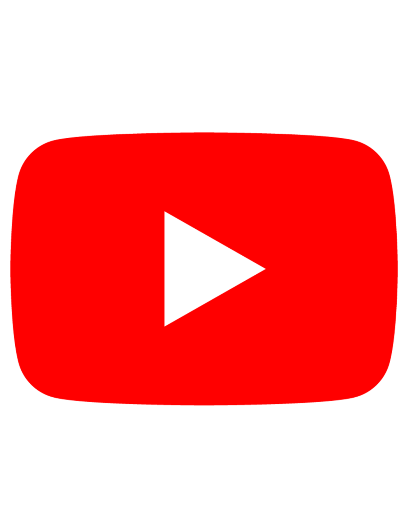 YouTube play button logo with red background and white triangle